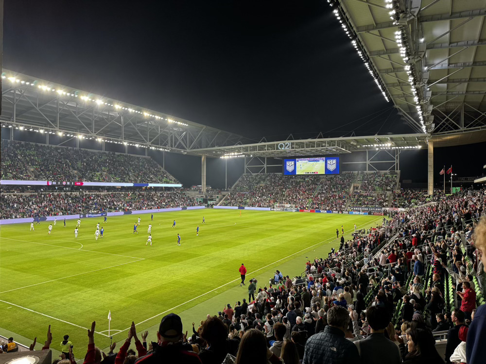 Soccer Match at Q2 Stadium