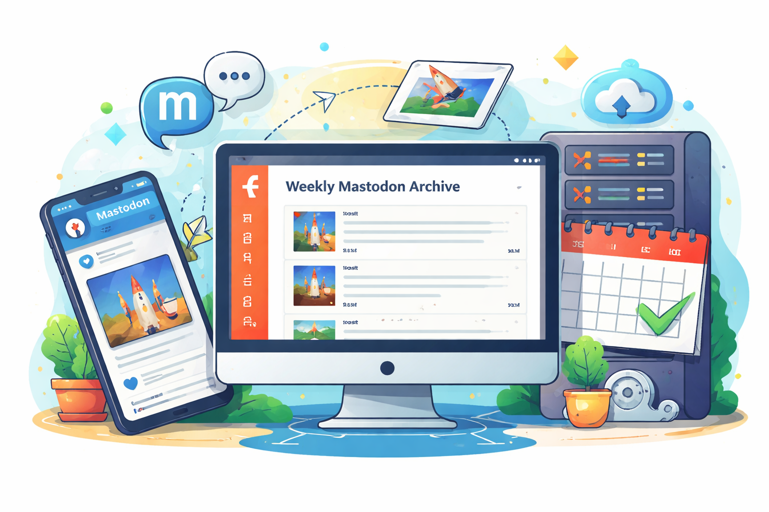 Mastodon Posts to a Weekly Archive on My Blog