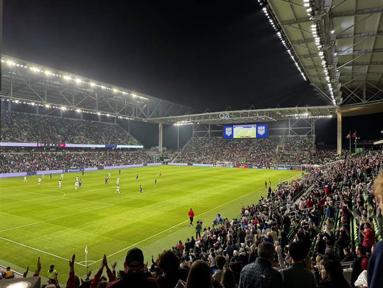 Soccer Match at Q2 Stadium